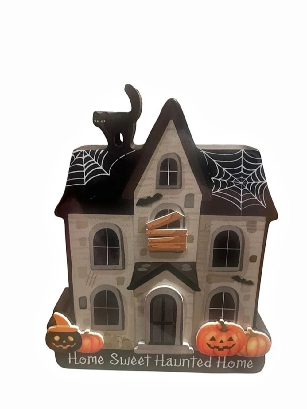 Halloween “Home Sweet Haunted Home” Decor - Eccolo - 7.5” x 5.5”